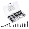 thumbnail image 1 of Uxcell M2 Entretoise en Nylon, 320 Pcs Kit d'Assortiment Hexagonal Mâle-Femelle, Noir, 1 of 5