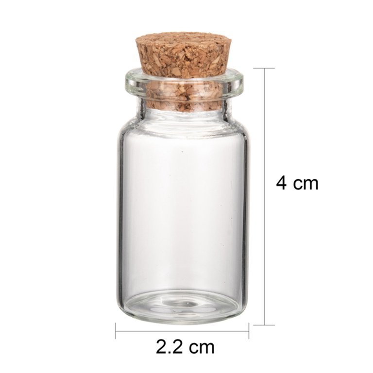 10pcs Small Mason Jar Glass Jar Tiny Clear Empty Wish Bottle With Cork  Stopper Mini Containers Transparent Bottle Jars ZH210 - Price history &  Review