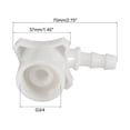thumbnail image 3 of Conector de Manguera de Entrada de Agua para Lavadora Uxcell Plástico Blanco G3/4 Rosca Interna Blanco 2pcs, 3 of 5