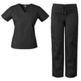 thumbnail image 4 of Medgear Womens Scrubs Set V-Neck Top and Drawstring Pant Medical Uniform, 4 of 4