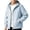 Light Blue, variant on Softshell Jackets for Men Full Zip Hooded Lightweight Waterproof Outdoor Coats for Men Casual Fall Winter Windproof Outerwear with Zipper Pockets for Vacation Getaways and Daily Wear