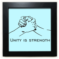 thumbnail image 1 of Resistencia a la adversidad Mesa de pared con marco cuadrado negro, 1 of 4
