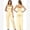 Wide Leg Light Yellow, variant on IDOPIP Womens Workout Sets 2 Piece Spaghetti Straps Square Neck Crop Top Straight Butt-lifting Leg Yoga Pants Pilates Outfits