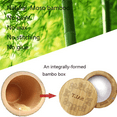 thumbnail image 3 of Bamboo Salt Box, Salt Container With Lid, Salt Shaker, Bowl with Magnetic Swivel Lid (2 PCS), 3 of 5