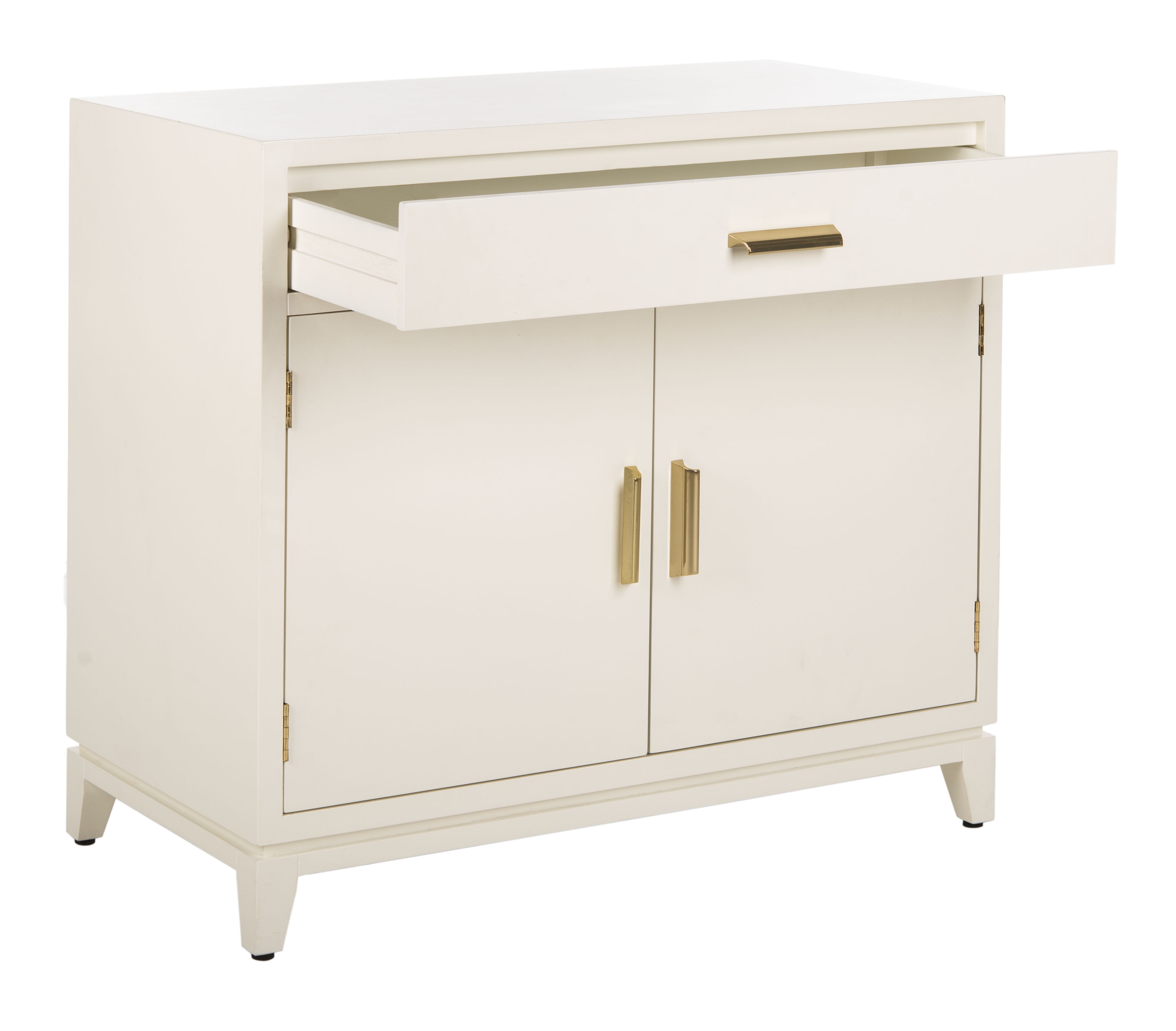 SAFAVIEH Nigel Solid Classic 2 Door 1 Drawer Chest, White