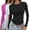 R, variant on GZWYHT 3 Pack Womens Long Sleeve Shirts,Crew Neck Basic Stretchy Fitted Tops Going Out Fashion Clothes