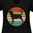 thumbnail image 4 of Inktastic Bloodhound Dog Lover Women's Plus Size V-Neck T-Shirt, 4 of 5
