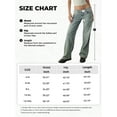 thumbnail image 4 of EMMIOL Women's Wide Leg Jeans Mid Waist Baggy Jeans Vintage Y2K 90s Boyfriend Denim Pants, 4 of 8