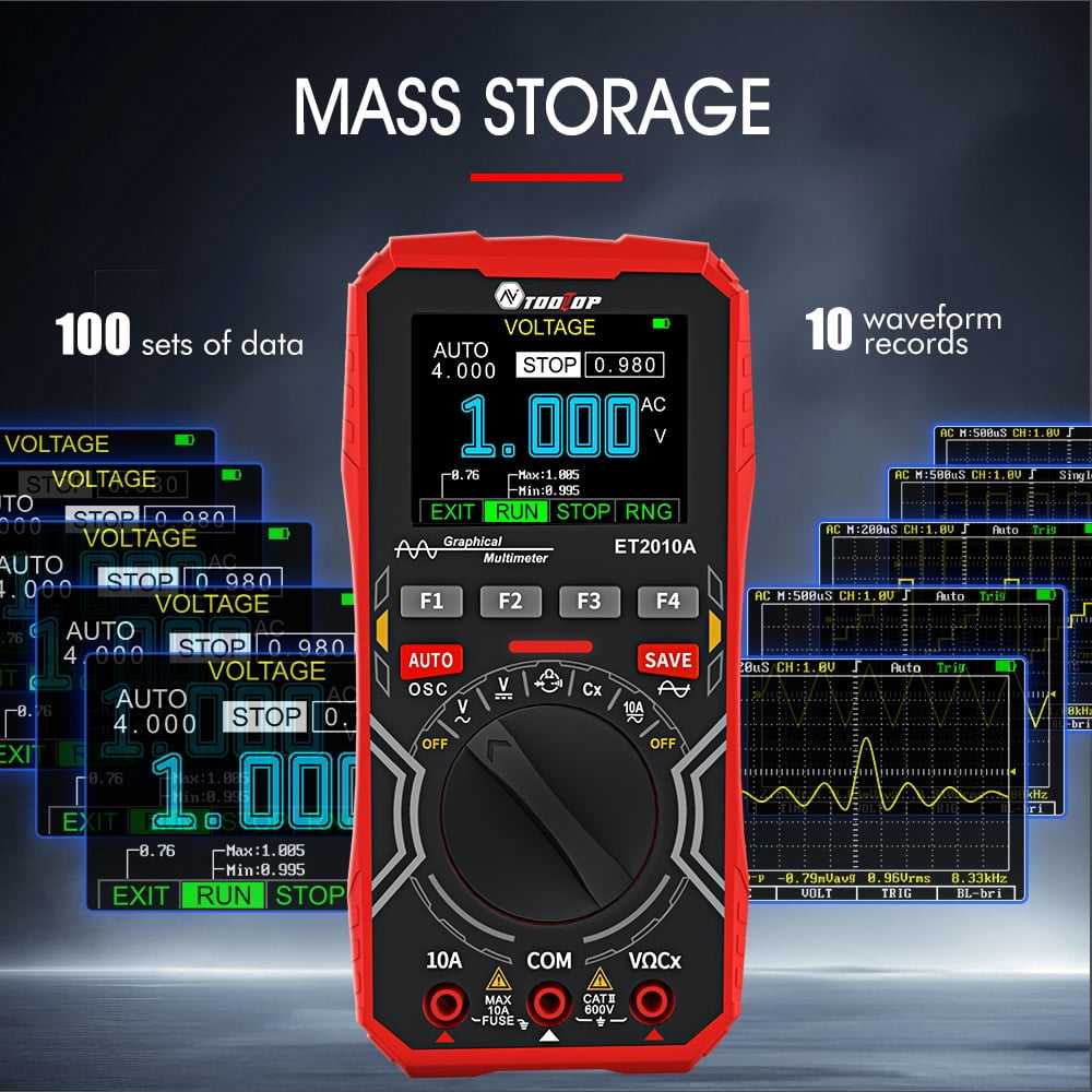 Multimeters,Rate Data Function Diy And Test Data Function Diy 2in1 Handheld Oscope Meter Display Handheld Oscope Function Diy And Meter 1mhz 2.5msps Meter 1 2.5msps Hxber
