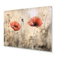 thumbnail image 2 of Designart "Brilliantly Colored Poppies III" Floral Metal Art Print, 2 of 5