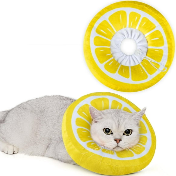 ANWA Collier Cône Ajustable pour Chat, Collier Beigne Mignon et Doux après Chirurgie, Cônes de Récupération pour Chaton pour Arrêter de Lécher