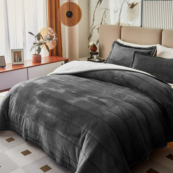 Blanket Flysheep, forro polar de franela de lujo de 3 capas, tamaño king