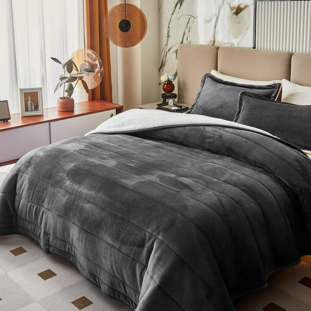 Blanket Flysheep, forro polar de franela de lujo de 3 capas, tamaño king