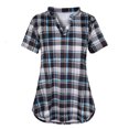 thumbnail image 2 of gakvbuo Maternity Shirts For Women Maternity Nursing Tops Short Sleeve Round Neck Breastfeeding Tunic Shirts, 2 of 7