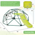 thumbnail image 3 of CIPACHO Kids Climbing Dome with Slide and Fabric Cushion for Garden Yard, Kids Outdoor Play Equipment, Green, 3 of 7