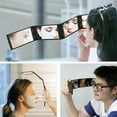 thumbnail image 3 of ZNNT Multi-Angle Folding Self Haircutting Mirror Head Back View Available Foldable Makeup Mirror 4-Way Braiding Barber 360 Degrees Portable Handheld Mirror_Clearance_Folding Mirror, 3 of 8