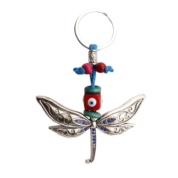 Llavero de metal llavero con mariposas y gala de ojos pendant encanto gran regalo