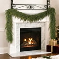 thumbnail image 2 of LEWEEN 6 FT Christmas Norfolk Pine Garland -1PCS, Artificial Pine Needles Garlands Faux Greenery Fake Garland for Holiday Fireplace,Table,Window,Stairs,Mante,Indoor Outdoor Decor, 2 of 10