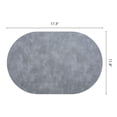 thumbnail image 6 of Unique Bargains 6pcs Oval Table Mats for Kitchen Starry Gray/Dark Gray 17.3"x11.8", 6 of 6