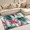 thumbnail image 2 of 5'3" x 4' (63 x 48 inch) Area Rug, Pad Exotic Flowers Nursery Rugs Floor Mat for Kids Playing Room Living Room Bedroom, 2 of 6