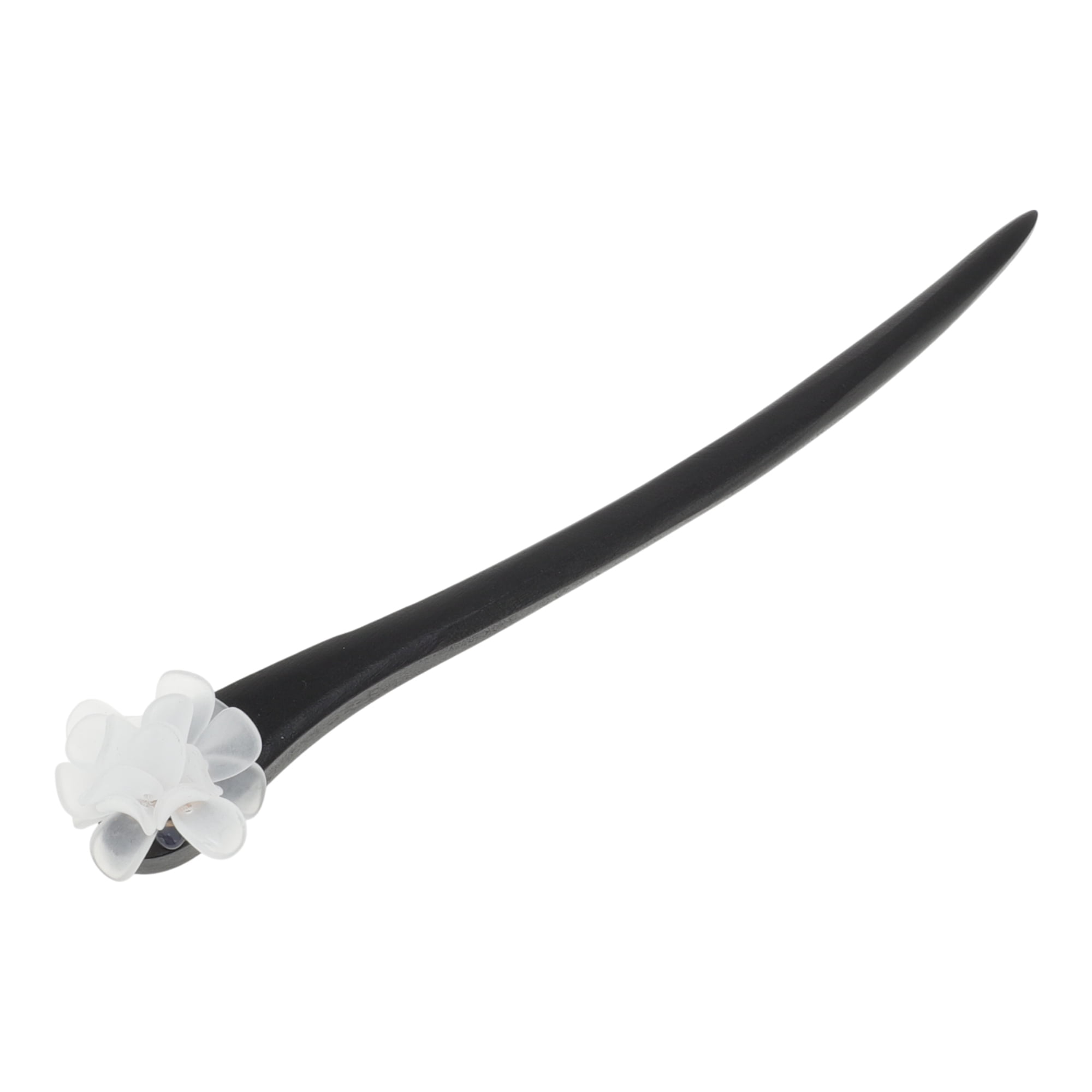 Unique Bargains Simple Comfortable No Slip Flower Hair Chopstick for Women 1 Pc Green