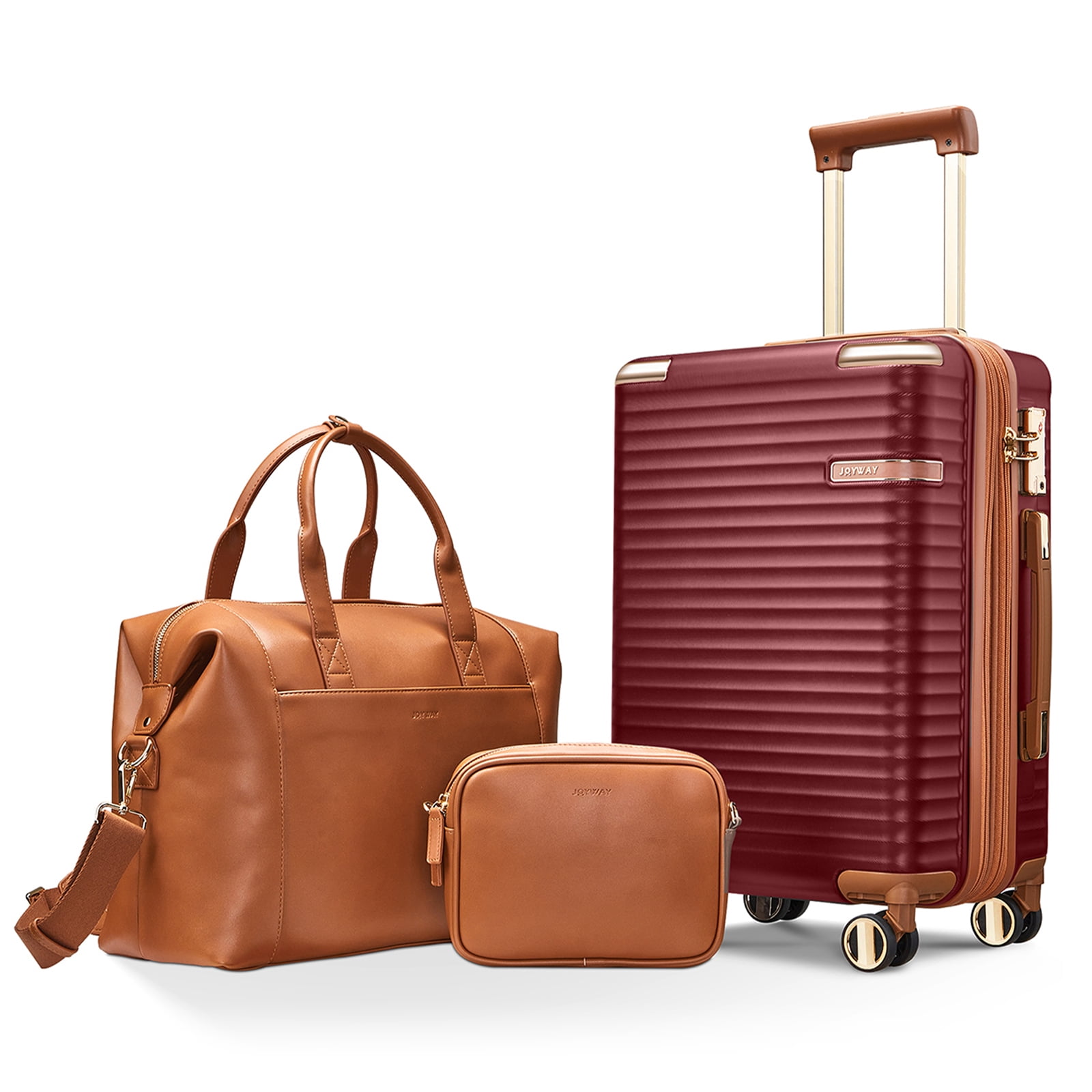 新品MAKE WHAT YOU WILL 3way BAG Joyway 3-Piece Carry-On Luggage Set with Swivel TSA Lock and