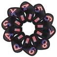thumbnail image 3 of 10 fundas de PU para cabeza de palo de golf, protector de cabeza, equipo de entrenamiento Blanco, 3 of 6