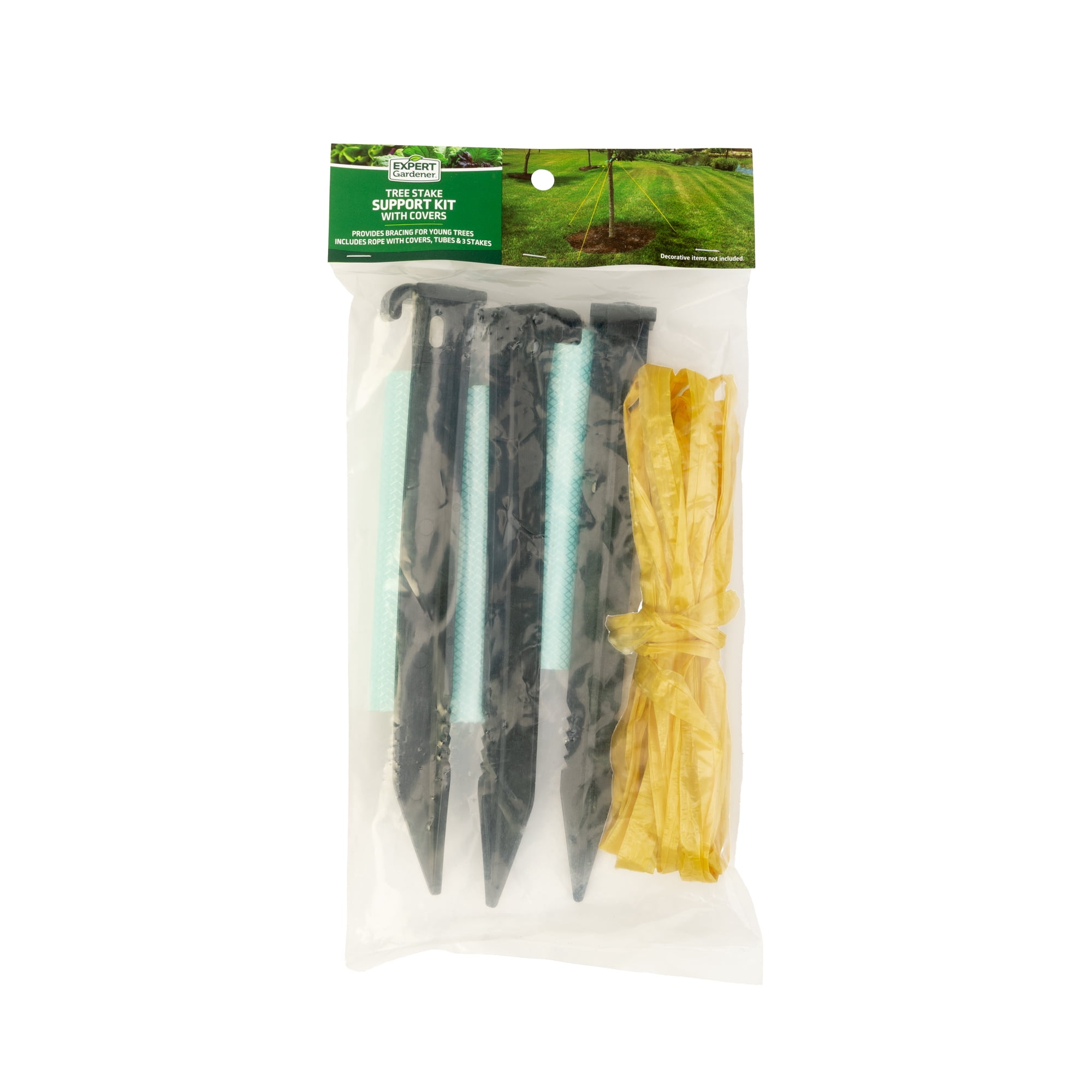 Expert Gardener 9in Tree Stake Kit with Rope and Tubes