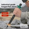 thumbnail image 3 of 6-12 Inch Heavy Duty Flat Chisel Mason Concrete Chisel with Hand Protection for Demolishing Carving Scaling Breaking Hounding, 3 of 8