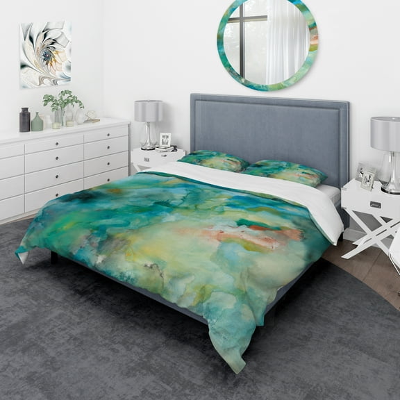 Designart 'Interstellar' Geometric Duvet Cover Set