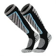 thumbnail image 1 of Graflsoa Unisex High-Performance Ski Socks - Quick-Dry, Thermal, Geometric Design for Men & Women - Cotton Blend, Hand Wash Only, One Size Fits All (39-44) - Assorted Colors, 1 of 6