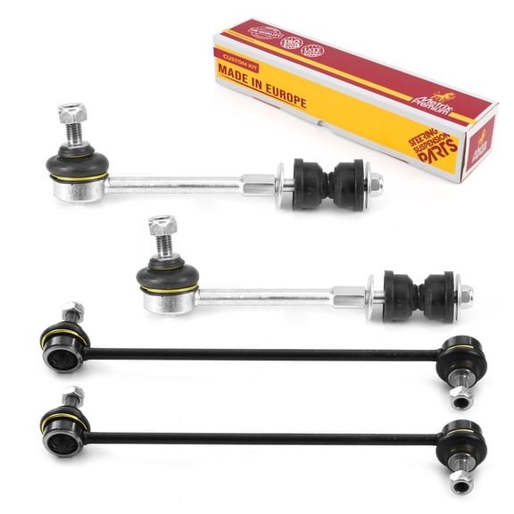 Metrix Premium Chassis Parts - 4 PC Front & Rear Sway Bar Stabilizer End Link Kit Fits 16-18 Volvo S60 Cross Country, 15-18 V60, 15-18 V60 Cross Country, 11-18 S60, K750158, K750398