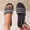 Black, variant on Women's Sequin Beach Slippers, Decorative Summer Mesh Yarn Outerwear Vacation Style Black