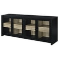 thumbnail image 5 of Denison 79-inch 4-door TV Stand Media Console Black, 5 of 11