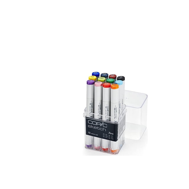 Copic Sketch, marcadores a base de alcohol, juego de 12 piezas, básico