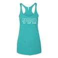 thumbnail image 2 of Eat Sleep Game Video Gamer Gift Fan Pop Culture Tri-Blend Racerback Tank Top, Tahiti Blue, X-Large, 2 of 3