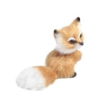 thumbnail image 1 of Mini Fox Plush Stuffed Animal Toy 3.14Inch Realistic Faux Fur Decor For Home Office Desk Shelf Display Gift, 1 of 4