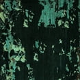 thumbnail image 1 of Ahgly Company Indoor Square Abstract Turquoise Blue Modern Area Rugs, 4' Square, 1 of 4