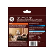 GE Relax HD LED Light Bulbs, 40 Watts, Soft White, CA11 Candle Bulbs, Clear Finish, 4pk