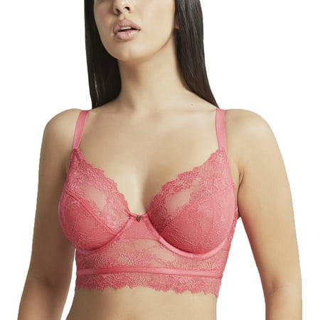 Cleo by Panache Selena Longline Plunge Underwire Bra (10626) 38GG Paradise Pink
