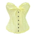 thumbnail image 3 of JFGHDG Cordet Top Vintage Corset Bustier Corset Women Corset Women Corset Tank Tops for Women Corset Halter Top Light Yellow 2xl, 3 of 6