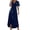 Blue, variant on Sngxgn Women's Color Block Tiered Summer Dresses Adjustable Strap Flowy Dress Beach Sundress(Green,XXXL)