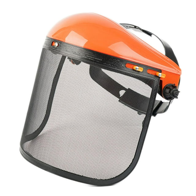 Casco de Seguridad de Motosierra para Desbrozadora de Corte Eléctrico , Gorras naranjas