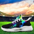 thumbnail image 4 of Coolcustomize Men's Color Splash Design Running Shoes | Lightweight Comfortable Footwear with Midsole Suspension Technology, Trendy Gym & Street Style Trainers, Fabric Upper, EVA Sole Running Shoes, 4 of 10