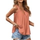 thumbnail image 5 of Camisola informal con ribete de volantes para mujer, camiseta sin mangas con tirantes fruncidos, camiseta sin mangas de Color puro para verano, 5 of 6