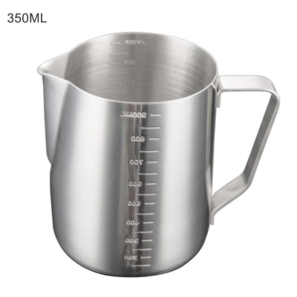 SANWOOD Frothing Pitcher 350/600/1000ml Stainless Steel Coffee Cup with