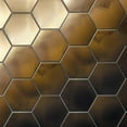 thumbnail image 2 of Hedron 4" x 5" Flat Hexagon Wall Tile in Metallic (5.38 SqFt/Ctn), 2 of 2