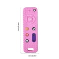 thumbnail image 3 of Wmkox8yii Silicone Baby Teething Toys,Remote Control Shape Teething Toys for Babies 3-12Months, Baby Silicone Chew Toys,Silica Soft Textured Teether Chew Toys Sensory Toys, 3 of 9