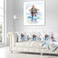 thumbnail image 3 of Designart Pagoda in Vietnam - Abstract Throw Pillow - 18x18, 3 of 5