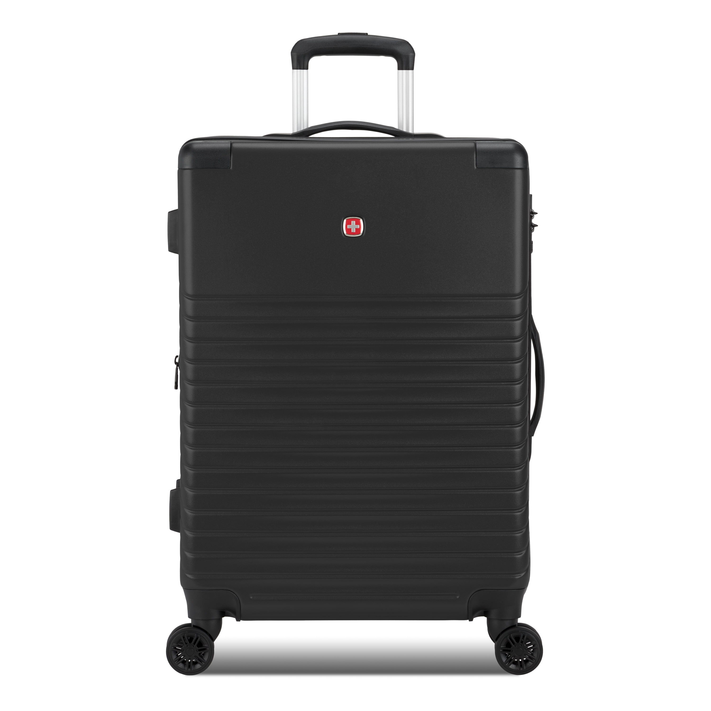 SWISSGEAR Edge Hardside Medium Checked Spinner, Black